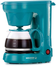 Load image into Gallery viewer, Holstein Housewares HH-0914701E 5-Cup Coffee Maker, Teal
